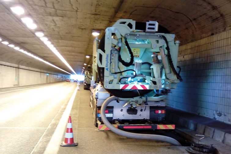 Saugbagger Frankfurt - Tunnelbau